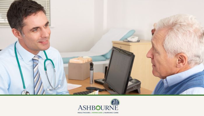 Older person at the doctor